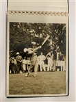 Vintage Ben Hogan Exhibition Photo Album Containing Thirteen Silver Gelatin Photos