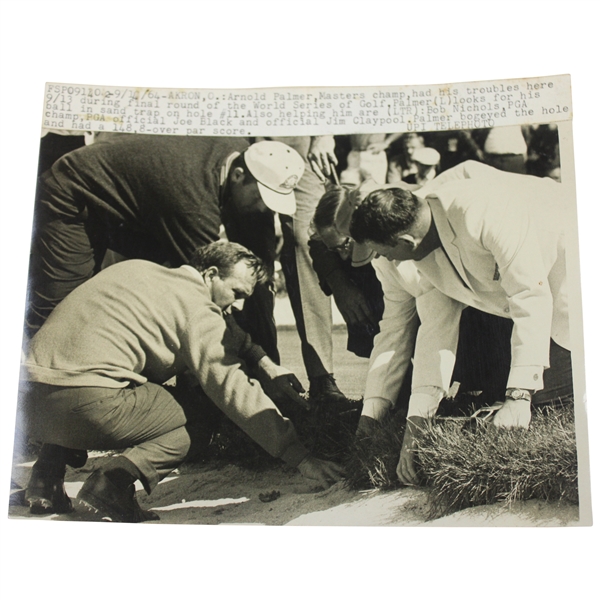 Arnold Palmer 1964 Firestone CC Wire Photo