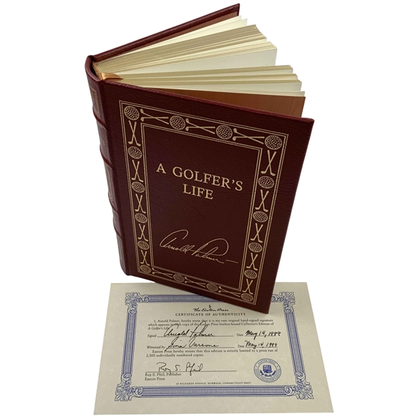 Arnold Palmer Signed 1999 A Golfers Life Ltd Ed #1,079/2,500 Book JSA ALOA