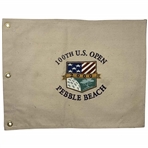 2000 U.S. Open 100th Anniversary Embroidered Canvas Golf Pin Flag at Pebble Beach