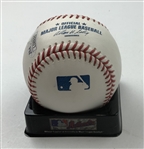 Rory McIlroy Signed Rawlings Official Major League Baseball in Blue Ballpoint JSA #L08925