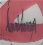 Donald Trump & LPGA Legends Signed Rally For A Cure Charity Golf Pin Flag - Framed JSA ALOA