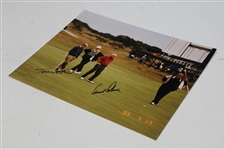 Arnold Palmer & Tom Watson Signed 1995 The Open 11x14 Oversize Original Photo JSA ALOA
