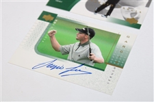 Sergio Garcia Signed 2001 Upper Deck Players Ink Card w/2001 UD Tour Threads Card