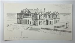 James Farish, A Pair of Pen and Ink Prints of the Royal and Ancient Golf Club, St. Andrews