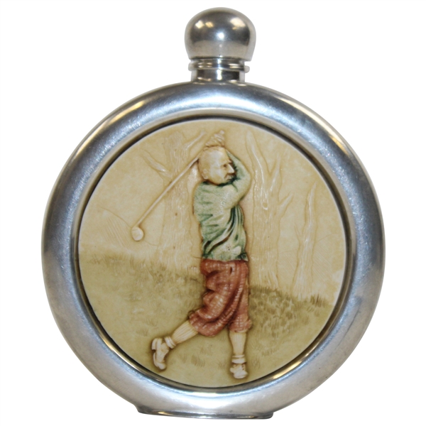 Alchemy Golf Theme Pewter Flask