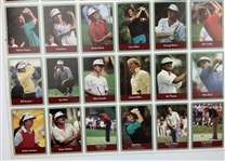 1985 Miller Press PGA Tour Uncut Card Sheet w/ Nicklaus, Payne, Seve & Couples
