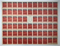 1985 Miller Press PGA Tour Uncut Card Sheet w/ Nicklaus, Payne, Seve & Couples
