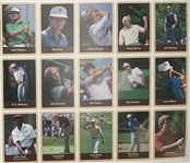 1986 Miller Press Golf Complete 60 Card Uncut Sheet including Jack Nicklaus and Greg Norman