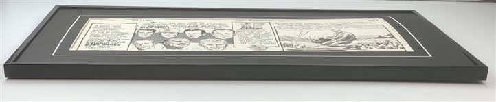 Original 1971 Jack, Arnie & Others  'MacDivot' Comic Strip Signed by Mel Keefer for Chicago Tribune - Framed