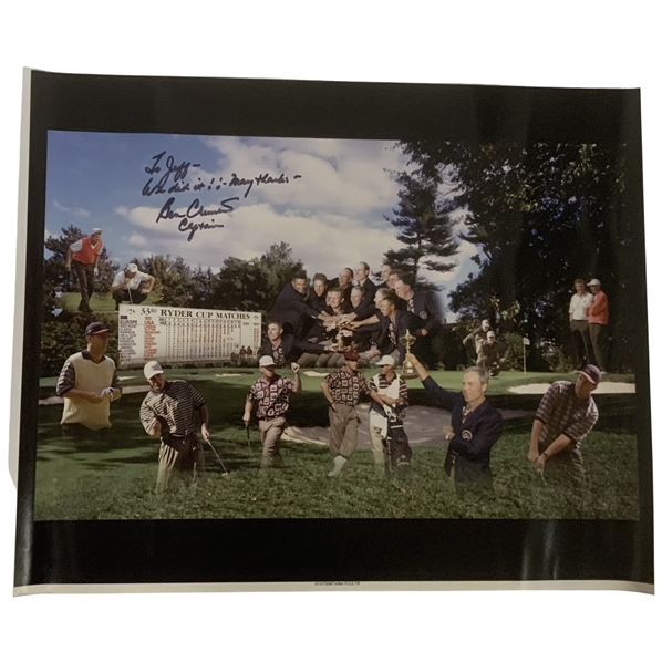 Ben Crenshaw Signed and Inscribed 1999 Ryder Cup Team USA Victory Composite Photograph JSA ALOA