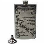 English Pewter Turnberry The Ailsa Course Hip Flask Set