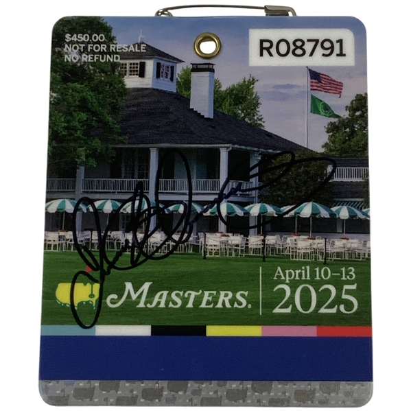 Rory McIlroy Signed 2025 Masters Tournament SERIES Badge #R08791 JSA ALOA