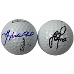 Woodland & Rose Signed Golf Balls JSA ALOA