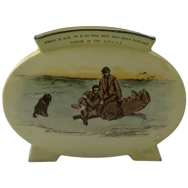1902-22 Royal Doulton Gibson Girl Series Ware Ceramic Vase