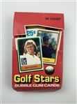 1981 Donruss Golf Box w/ Nineteen Unopened Wax Packs & Cards - Jack Rookie?