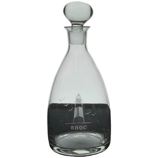 Golf Club Crystal Decanter Tiffany & Co. w/ Stopper