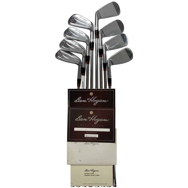 New/Unused Set of Ben Hogan Apex Forged 3-9 Irons & Equalizer Wedge in Original Box