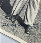 Gene Sarazen Hugh Anderson and Harry Stevenson 1936 Signed The Argus Melbourne Press Photograph JSA ALOA