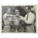 1940 PGA Championship Original Press Photograph Signed by Sam Snead JSA ALOA