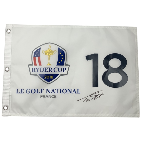 Tommy Fleetwood Signed 2018 Ryder Cup Le Golf National JSA ALOA