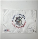 Jackson Koivun Signed 2026 U.S. Open Shinnecock Hills Flag w/ Low Am Inscip. JSA ALOA