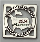 2014 Scotty Cameron Masters Hand Crafted Square Ball Marker with Original Presentation Box and Pouch