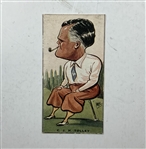 Cyril Tolley Signed Album Page w/ 1931 Churchman Cigarette Card JSA ALOA