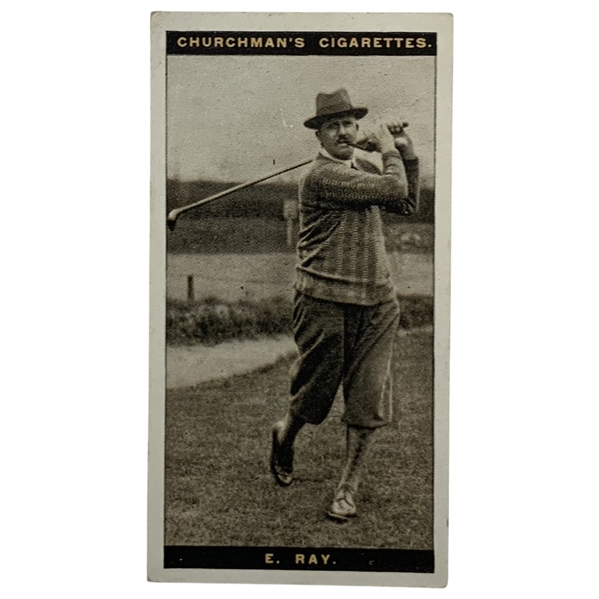 1927 Churchman Cigarettes Famous Golfers Series Number 34 Edward Ray