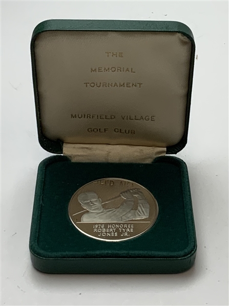 1976 The Memorial Tournament Honoree Robert Tyre Jones Jr. Medal in Presentation Case