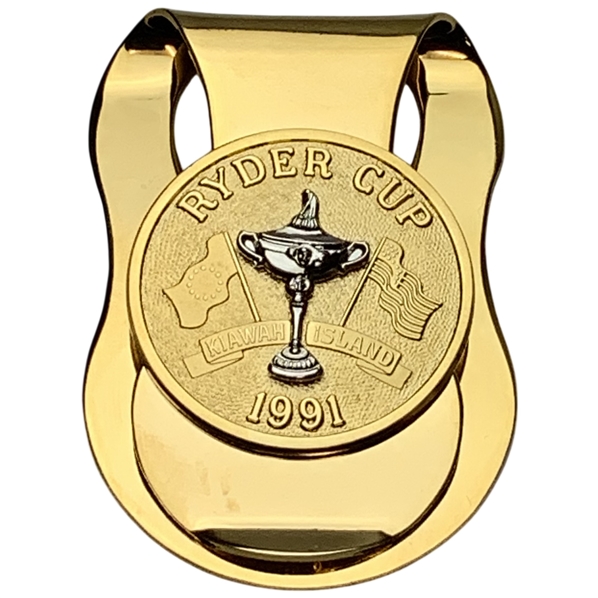 1991 Ryder Cup Kiawah Island Gold-Tone Money Clip