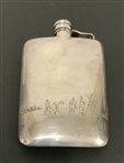 1926 Oakland Hills Country Club Winners Silver-Plated Trophy Hip Flask 