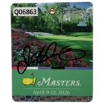 Rory Mcilroy Signed 2026 Masters SERIES Badge #Q06863 JSA ALOA