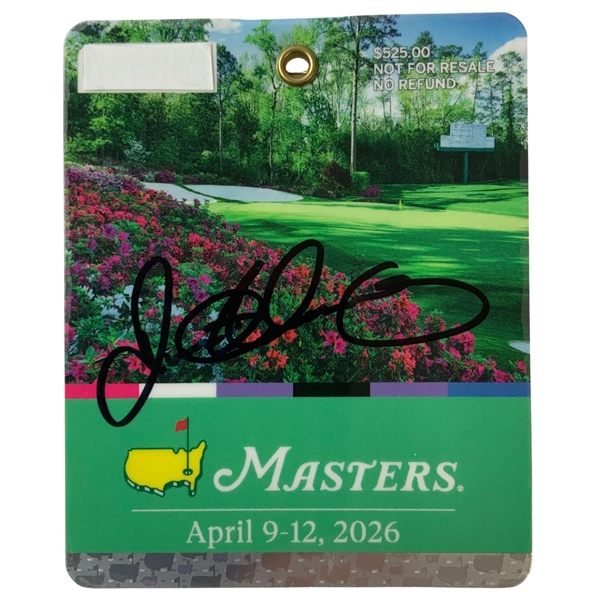 Rory Mcilroy Signed 2026 Masters SERIES Badge JSA ALOA