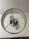 Professional Golfers' Association of America Polished Brass Table Lamp with Black Shade