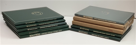 A Collection of 10 Augusta National Golf Club Masters Tournament Annual Yearbooks