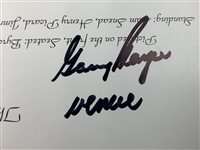 Gary Player's 2014 Masters Champs Dinner Menu Signed by 30 Champs JSA ALOA