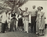 Duke & Dutchess of Windsor Signed 1941 Red Cross Benefit Golf Bobby Jones, Sarazen & Armour Original Photo JSA ALOA