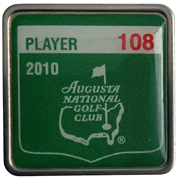 Gary Players 2010 Masters Tournament Contestant Badge #108