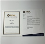 Gary Player PGA of America Honorary Membership Presentation Set with Certificate and 2011 ID Card