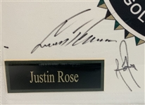 Framed 2012 Nedbank Golf Challenge Multi-Signed Commemorative Flag JSA ALOA