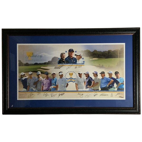 2011 Presidents Cup International Team Signed Limited Edition Print 442 of 500 JSA ALOA