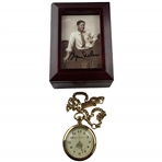 Byron Nelson LTD ED Eleventh Straight Pocket Watch w/ Signed Collectors Card JSA ALOA