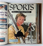 A Collection of 1954-1955 Sports Illustrated Magazines in Original Publisher Binders Including 1st Issue