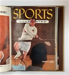 A Collection of 1954-1955 Sports Illustrated Magazines in Original Publisher Binders Including 1st Issue