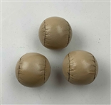 Three Vintage Stitched Leather Sports Balls by Stag - Reproduction