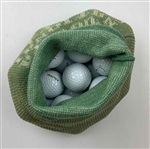 Augusta National Golf Club Logo Golf Balls and Knit Range Bag