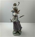 Lladro Glazed Porcelain Golfing Couple Figurine No. 1453