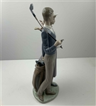 Lladro Glazed Porcelain Golfing Couple Figurine No. 1453