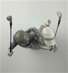 Lladro Glazed Porcelain Golfing Couple Figurine No. 1453